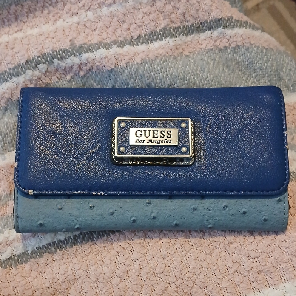 Vintage GUESS Blue Wallet